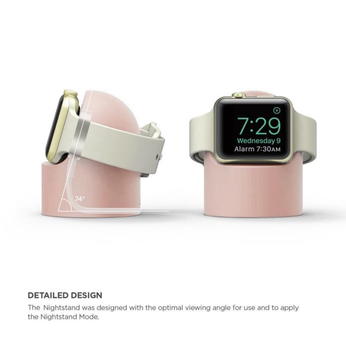 Bild 5,  Apple Watch Silikon Stativ Ljus Rosa - Teknikhallen.se
