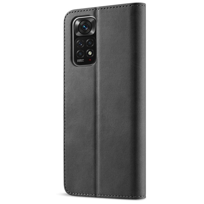 Bild 3, LC.IMEEKE LC.IMEEKE Xiaomi Redmi Note 11 Pro 5G Fodral Läder Svart - Teknikhallen.se