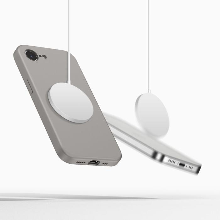 Bild 5, Tech-Protect Tech-Protect iPhone 17e/16e Skal MagSafe Silicone Stone Grey - Teknikhallen.se