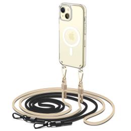 Tech-Protect Tech-Protect iPhone 15 Skal MagSafe FlexAir Chain Svart/Beige - Teknikhallen.se