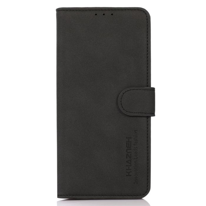 Bild 6, KHAZNEH KHAZNEH Motorola Moto G84 5G Fodral Retro Läder Svart - Teknikhallen.se