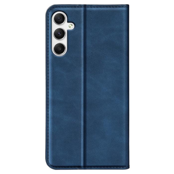 Bild 6,  Samsung Galaxy A35 5G Fodral Flip Skin Touch Blå - Teknikhallen.se