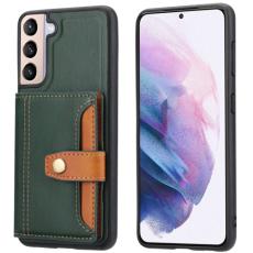  Samsung Galaxy S22 Skal Med Pl&aring;nboksfunktion Gr&ouml;n - Teknikhallen.se