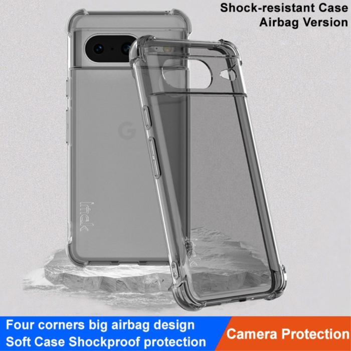 Bild 3, IMAK IMAK Google Pixel 8 Skal Shockproof TPU Tonad Svart - Teknikhallen.se
