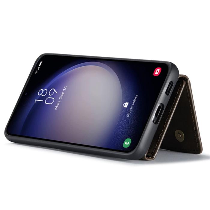 Bild 2, DG.MING DG.MING Galaxy S23 FE Skal Med Magnetisk Plånbok Brun - Teknikhallen.se