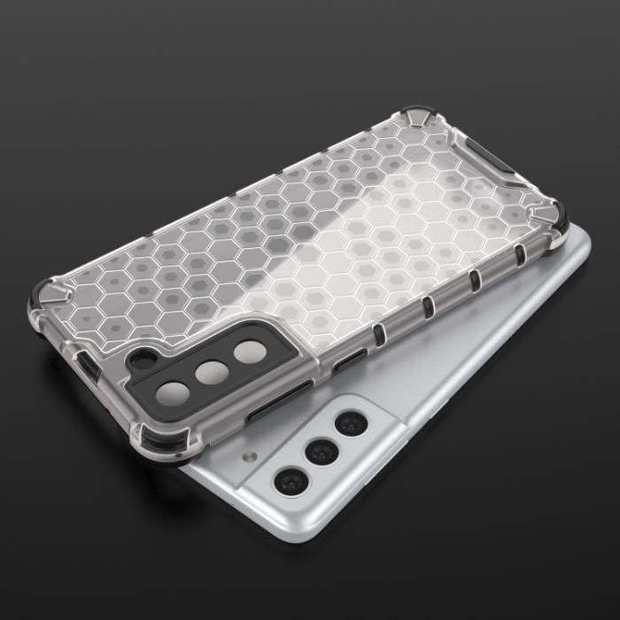 Bild 4,  Samsung Galaxy S21 FE Skal Armor Honeycomb Textur Svart - Teknikhallen.se