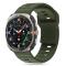 Tech-Protect Tech-Protect Galaxy Watch Ultra 47 mm Armband Silicone Line Olive Green - Teknikhallen.se