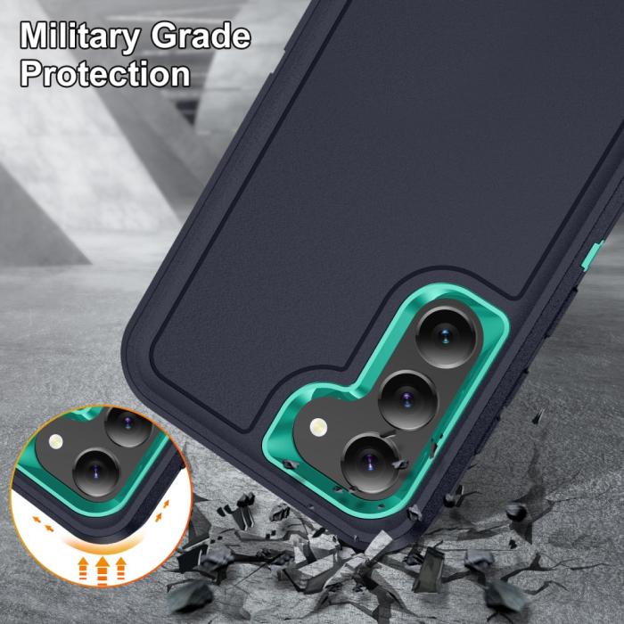 Bild 5,  Galaxy S25 Plus / S24 Plus Skal Xtreme Shockproof Svart/Cyan - Teknikhallen.se