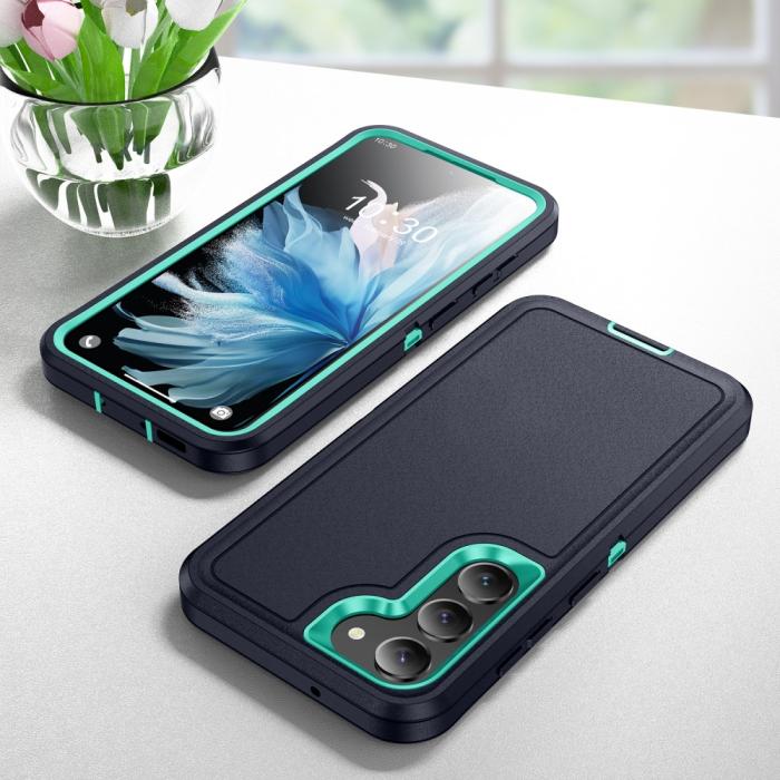 Bild 6,  Galaxy S25 Plus / S24 Plus Skal Xtreme Shockproof Svart/Cyan - Teknikhallen.se
