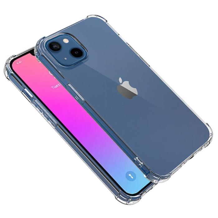 Bild 3,  iPhone 15 Plus Skal Shockproof TPU Transparent - Teknikhallen.se
