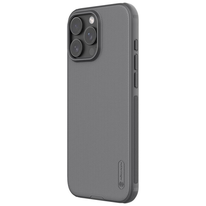 Bild 2, NILLKIN NILLKIN iPhone 16 Pro Max Skal Frosted Shield Pro Grå - Teknikhallen.se