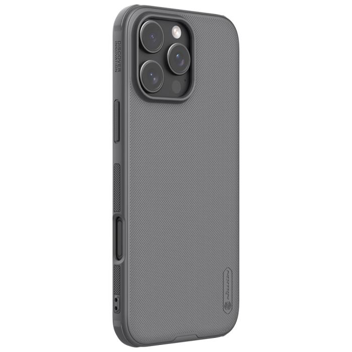 Bild 3, NILLKIN NILLKIN iPhone 16 Pro Max Skal Frosted Shield Pro Grå - Teknikhallen.se