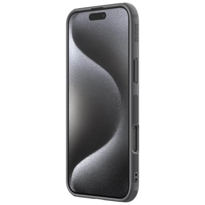 Bild 5, NILLKIN NILLKIN iPhone 16 Pro Max Skal Frosted Shield Pro Grå - Teknikhallen.se
