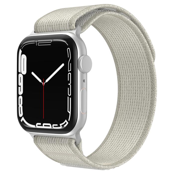 Bild 2, ColorPop Apple Watch 38/40/41/42 mm Armband Nylon Trail Loop Ljus Grå - Teknikhallen.se