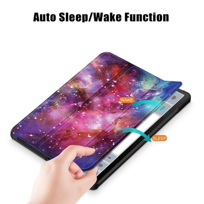 Bild 6,  Samsung Galaxy Tab S9 Plus Fodral Läder Cosmic Space - Teknikhallen.se