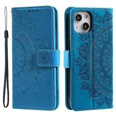  iPhone 15 Fodral Mandala L&auml;der Bl&aring; - Teknikhallen.se