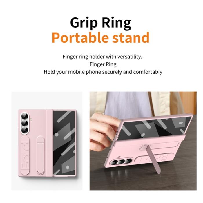 Bild 6,  Samsung Galaxy Z Fold 7 Skal Kickstand Rosa - Teknikhallen.se