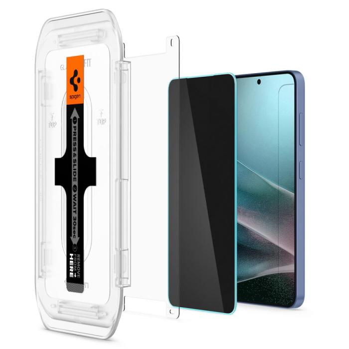 Bild 6, Spigen Spigen Galaxy S25/S24 2-PACK Skärmskydd GLAS.tR 