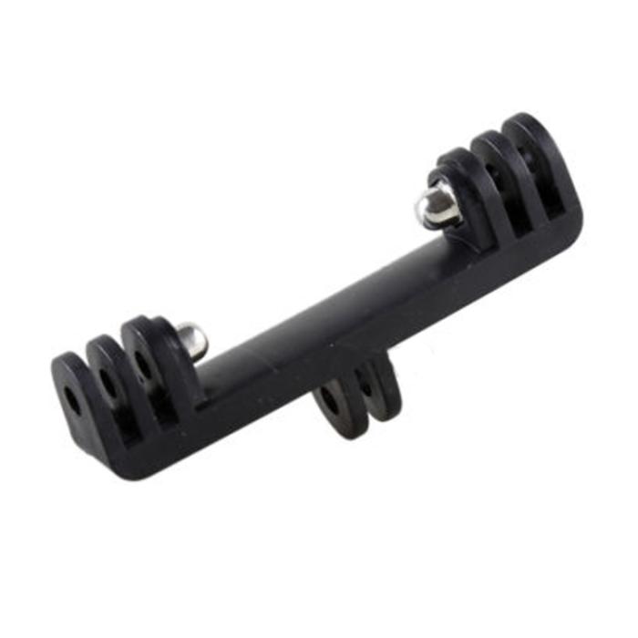 Bild 4,  Dubbelfäste Med Skruv Adapter För Actionkamera Svart - Teknikhallen.se