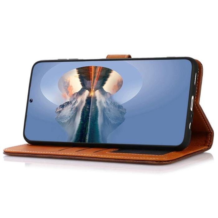 Bild 3, KHAZNEH KHAZNEH Motorola Moto E22i Fodral Dual Color Brun - Teknikhallen.se