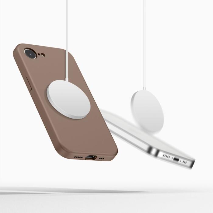 Bild 4, Tech-Protect Tech-Protect iPhone 17e/16e Skal MagSafe Silicone Chocolate Brown - Teknikhallen.se