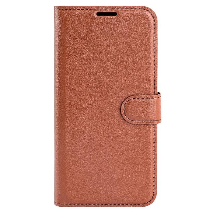 Bild 5,  Xiaomi Redmi 13C 4G Fodral Litchi Läder Brun - Teknikhallen.se