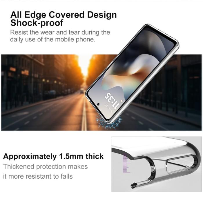 Bild 4, IMAK IMAK Motorola Moto G56 5G Skal Soft TPU Transparent - Teknikhallen.se