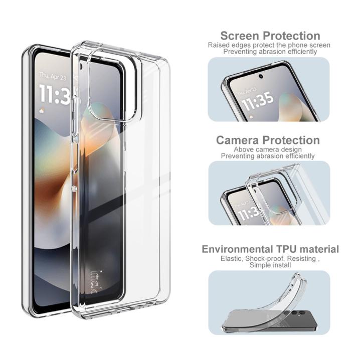 Bild 5, IMAK IMAK Motorola Moto G56 5G Skal Soft TPU Transparent - Teknikhallen.se