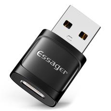 ESSAGER ESSAGER USB-C Hona till USB-A 3.0 Adapter, 5Gbps Svart - Teknikhallen.se