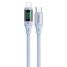 MCDODO Mcdodo 36W 1.8m PD USB-C - Lightning LED Silikon Kabel Bl&aring; - Teknikhallen.se