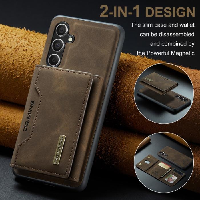 Bild 5, DG.MING DG.MING Galaxy S23 FE Skal Med Magnetisk Plånbok Brun - Teknikhallen.se