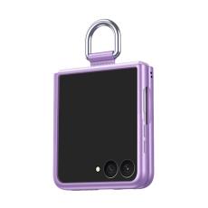  Samsung Galaxy Z Flip 8 Skal med Ringh&aring;llare Gummerad PC Lila - Teknikhallen.se