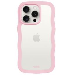 holdit holdit iPhone 14 Pro Max Skal Wavy Pink Transparent - Teknikhallen.se