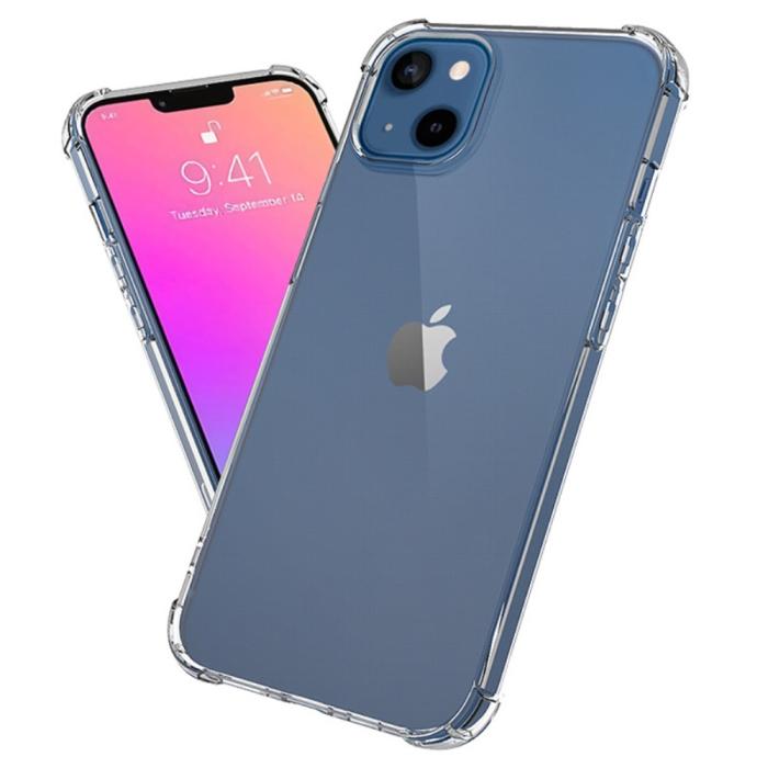 Bild 4,  iPhone 15 Plus Skal Shockproof TPU Transparent - Teknikhallen.se