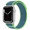 ColorPop Apple Watch 42/44/45/49 mm Armband Nylon Trail Loop Blå/Grön - Teknikhallen.se