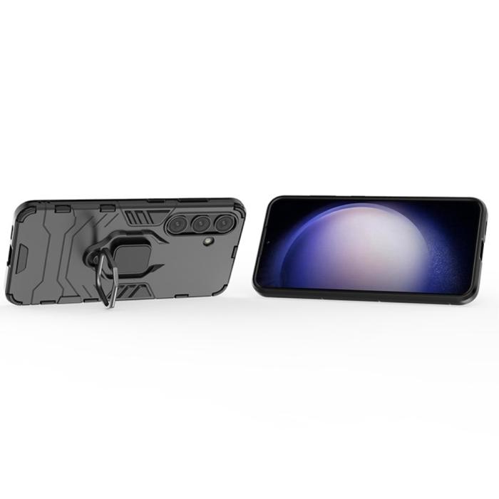 Bild 2,  Samsung Galaxy S24 Skal Ring Armor Hybrid Svart - Teknikhallen.se