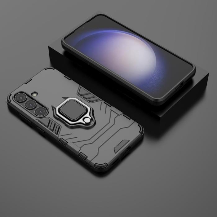 Bild 4,  Samsung Galaxy S24 Skal Ring Armor Hybrid Svart - Teknikhallen.se