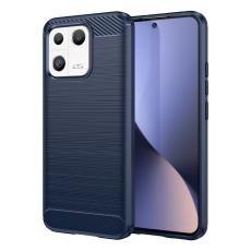  Xiaomi 13 5G Skal Borstad St&aring;l Textur Bl&aring; - Teknikhallen.se