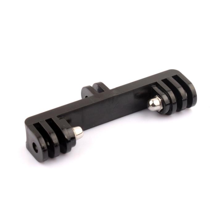 Bild 5,  Dubbelfäste Med Skruv Adapter För Actionkamera Svart - Teknikhallen.se