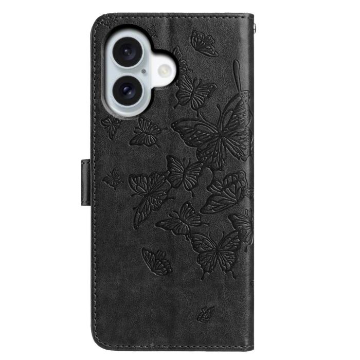 Bild 5,  iPhone 17 Fodral Med Fjäril Tryck Svart - Teknikhallen.se