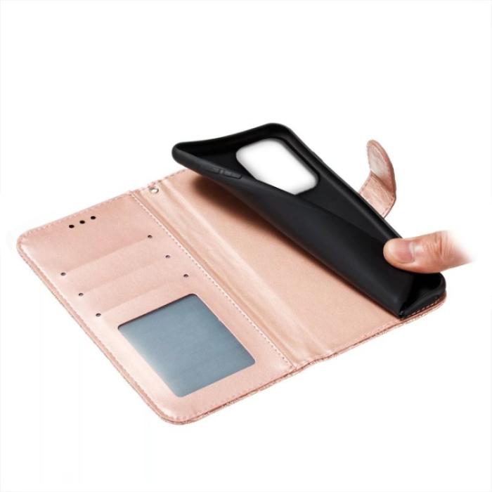 Bild 6,  Samsung Galaxy A24 5G Fodral Med Blommigt Tryck Roséguld - Teknikhallen.se