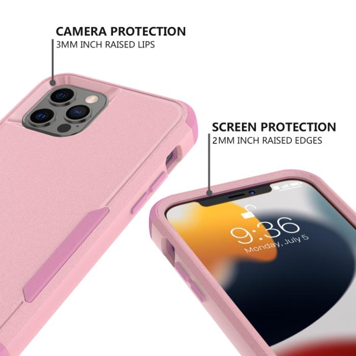 Bild 4,  iPhone 14 Pro Max Skal Shockproof Hybrid Rosa - Teknikhallen.se