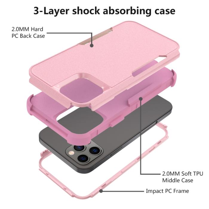 Bild 5,  iPhone 14 Pro Max Skal Shockproof Hybrid Rosa - Teknikhallen.se