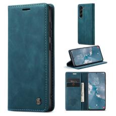 CASEME CASEME Samsung Galaxy S23 Fodral Flip L&auml;der Bl&aring; - Teknikhallen.se