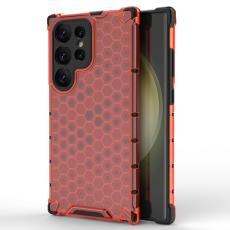  Galaxy S24 Ultra Skal Honeycomb Shockproof Hybrid R&ouml;d - Teknikhallen.se