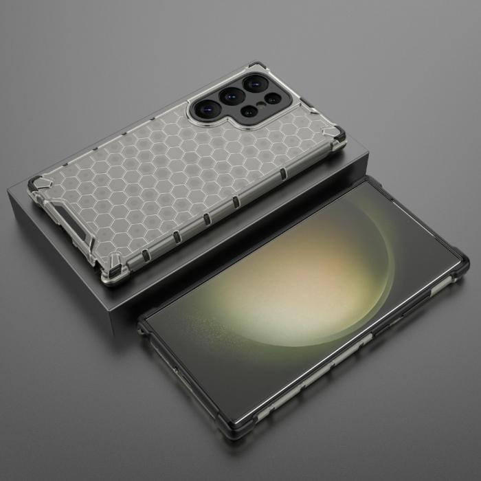 Bild 3,  Galaxy S24 Ultra Skal Honeycomb Shockproof Hybrid Svart - Teknikhallen.se