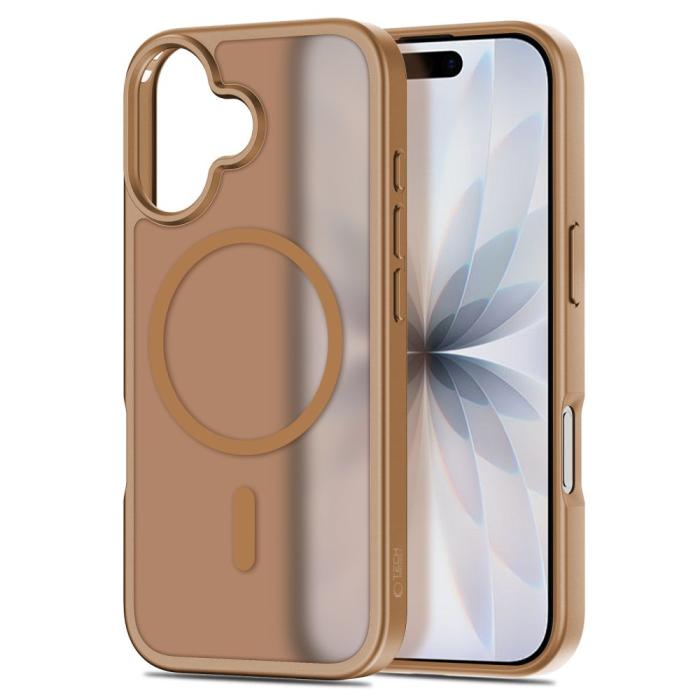 Bild 2, Tech-Protect Tech-Protect iPhone 17 Skal MagSafe BasicMag Matte Brown - Teknikhallen.se