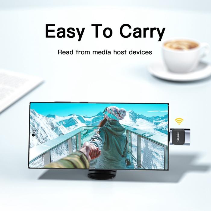 Bild 5, ESSAGER ESSAGER USB-A Hona till USB-C 3.0 Adapter, 5Gbps Blå - Teknikhallen.se