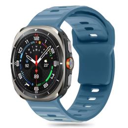 Tech-Protect Tech-Protect Galaxy Watch Ultra 47 mm Armband Silicone Line Montego Blue - Teknikhallen.se