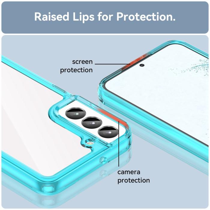 Bild 6,  Samsung Galaxy S23 Skal Akryl/TPU Blå - Teknikhallen.se